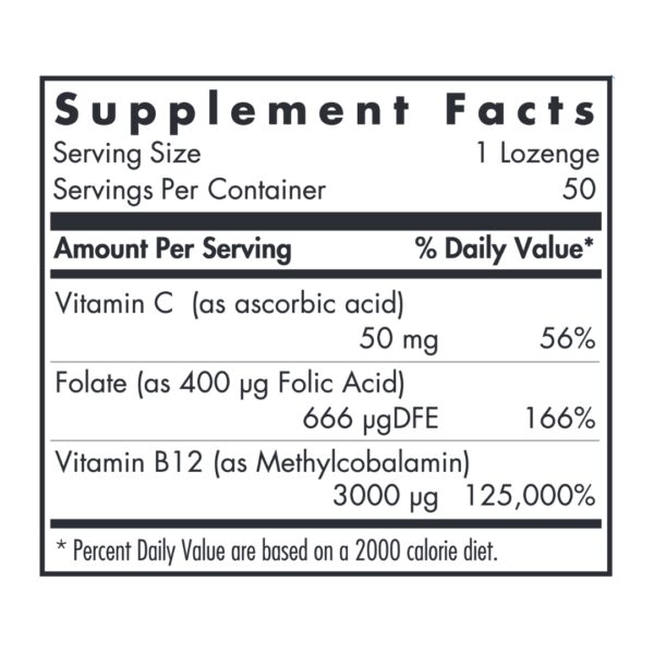 B12 Methylcobalamin supplement facts