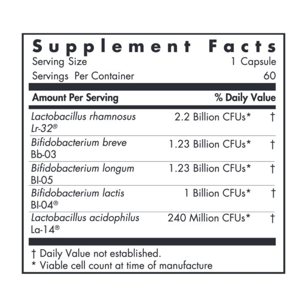 BifidoBiotics supplement facts