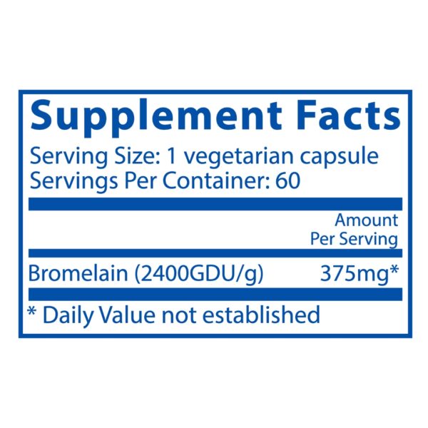 Bromelain supplement facts