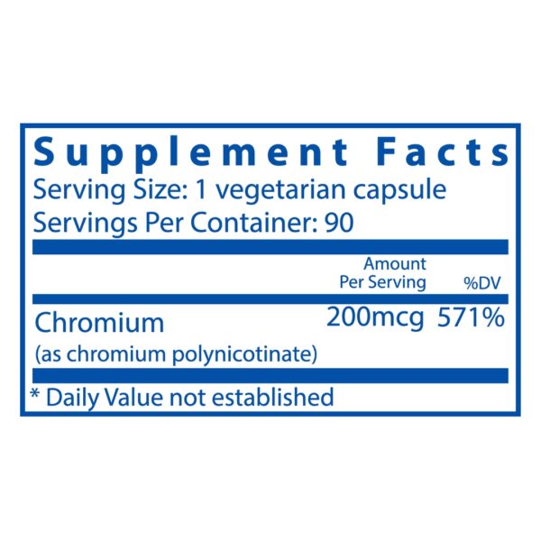 Chromium polynicotinate supplement facts