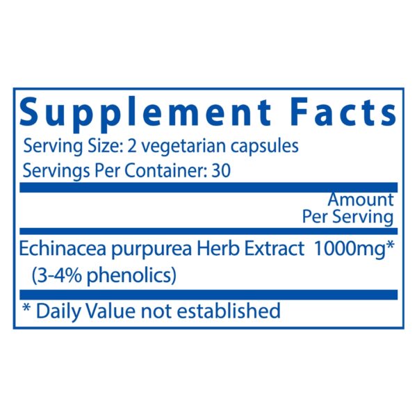 Echinacea Extract supplement facts