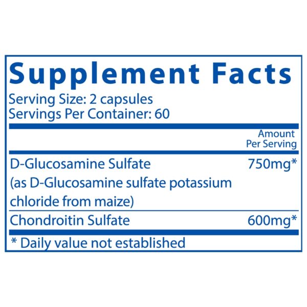 Glucosamine Chondroitin supplement facts