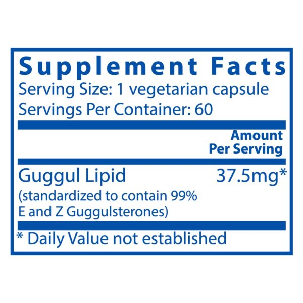 Guggul EZ supplement facts