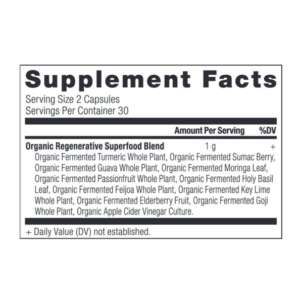 Herbal Cider Vinegar supplement facts