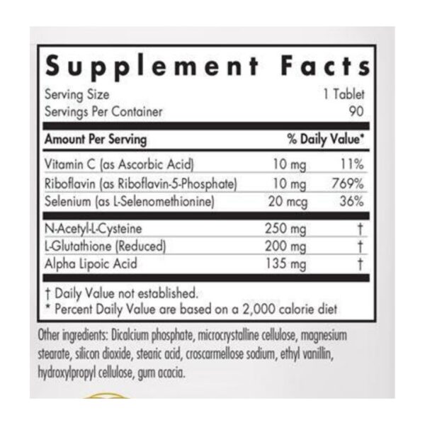 ThioDox supplement facts
