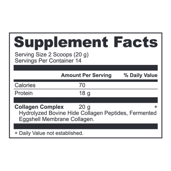 Collagen Peptides powder supplement facts