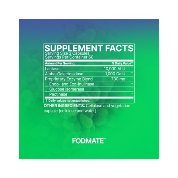 FODMATE supplement facts