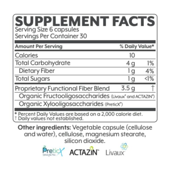 MegaPre Dairy free supplement facts