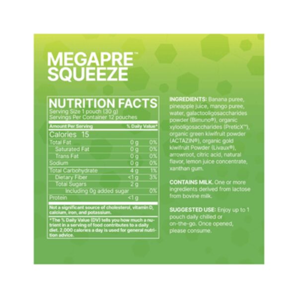 MegaPre Squeeze supplement facts