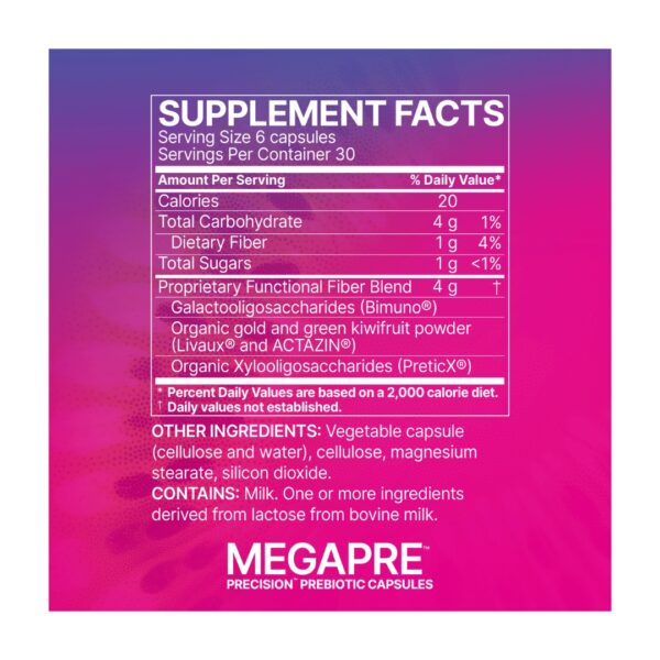 MegaPre capsules supplement facts