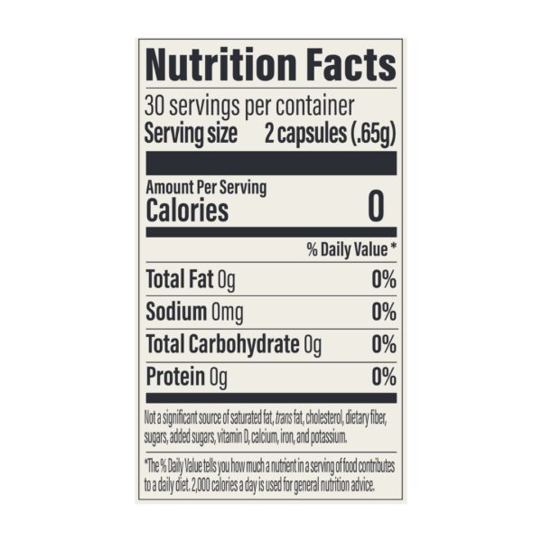 Pendulum Glucose Control supplement facts