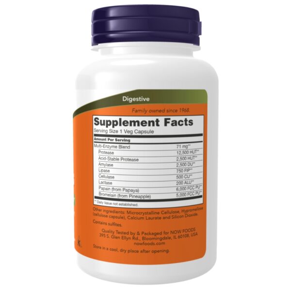 Plant Enzymes supplement facts