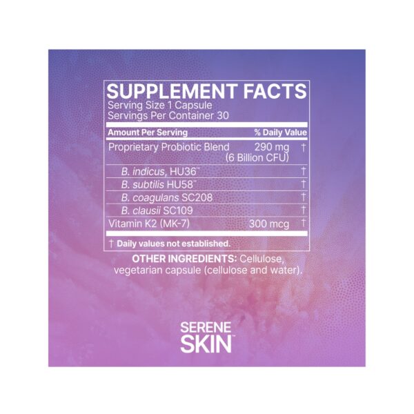 SereneSkin supplement facts