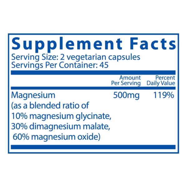 Triple Mag supplement facts