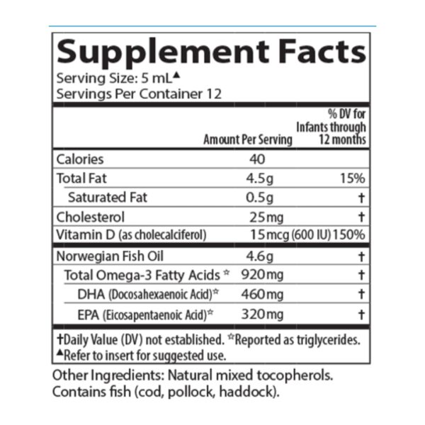 Babys DHA supplement facts