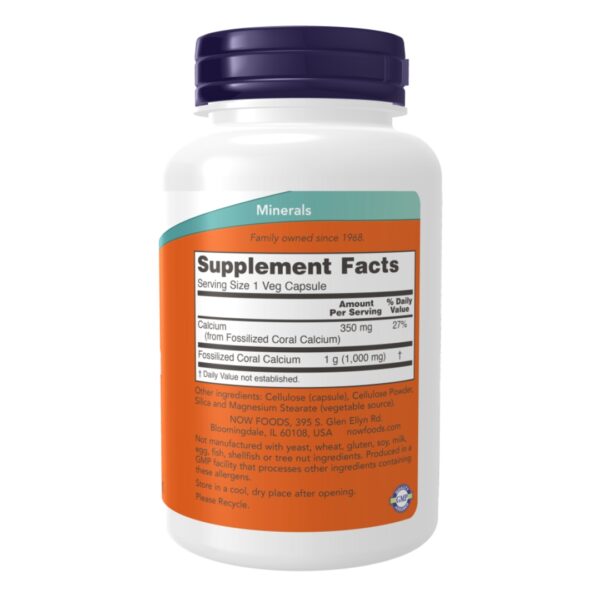 Coral Calcium 1000 mg supplement facts