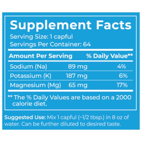 E Lyte supplement facts