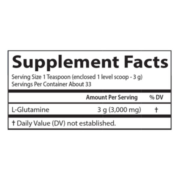L Glutamine Powder supplement facts