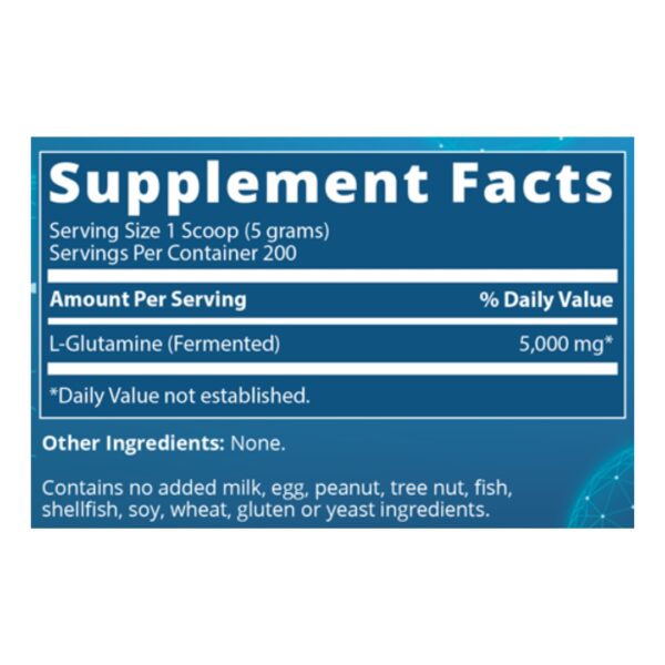 L Glutamine supplement facts