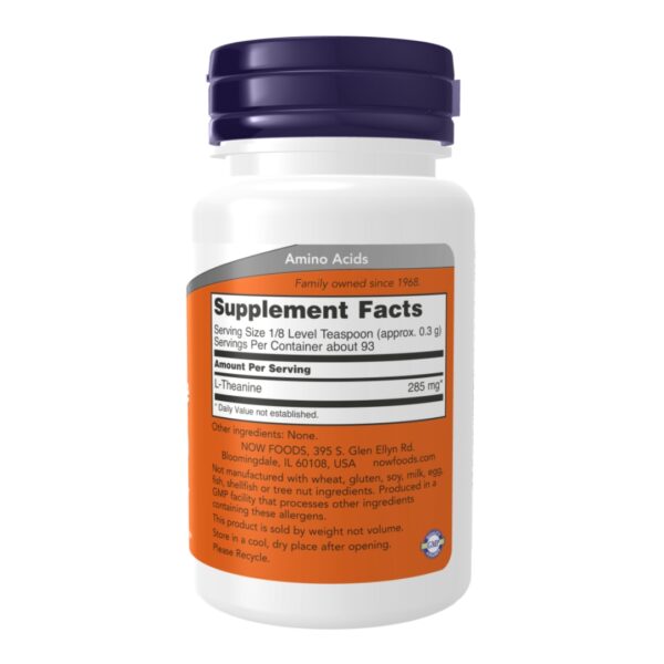 L Theanine powder supplement facts