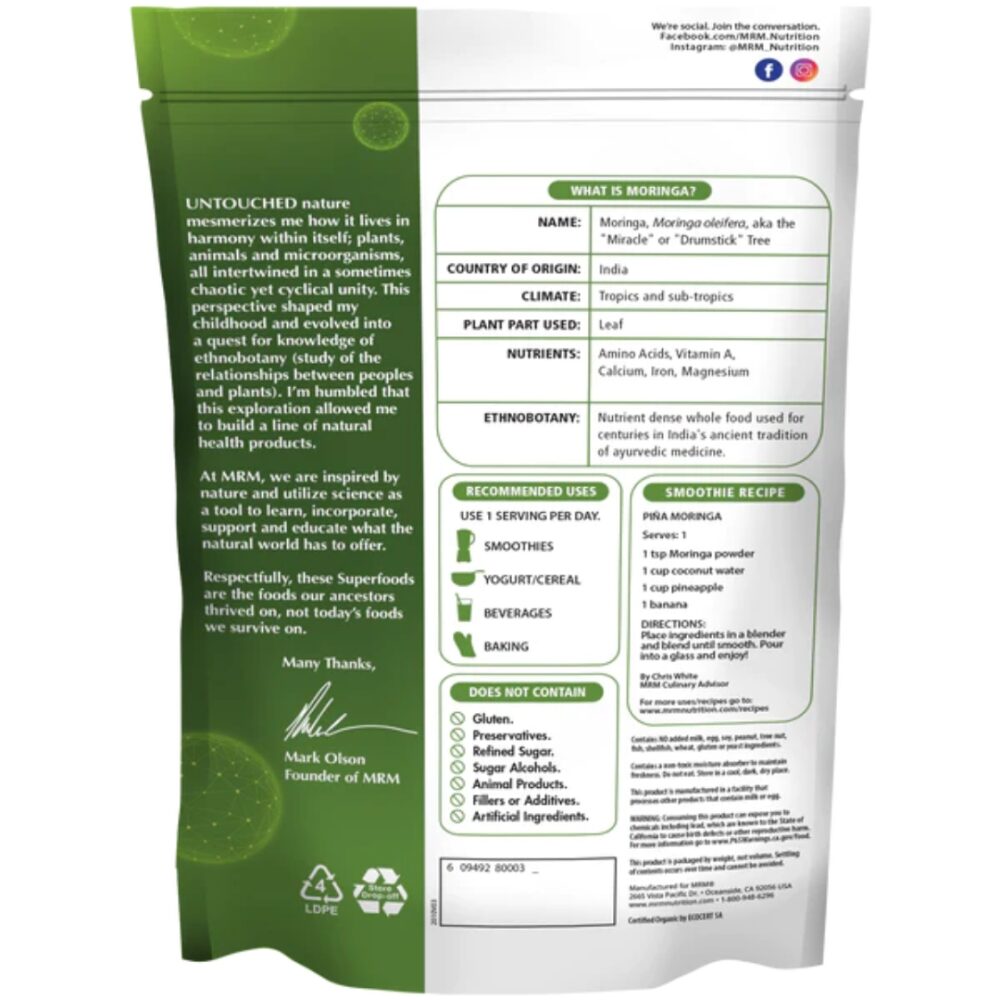 Organic Moringa Leaf Powder image 1