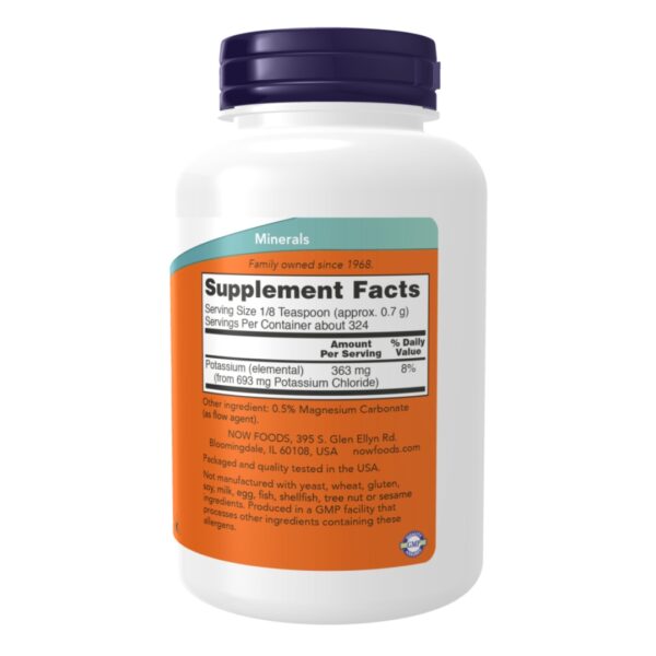 Potassium Chloride supplement facts