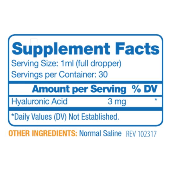 Synthovial Seven supplement facts