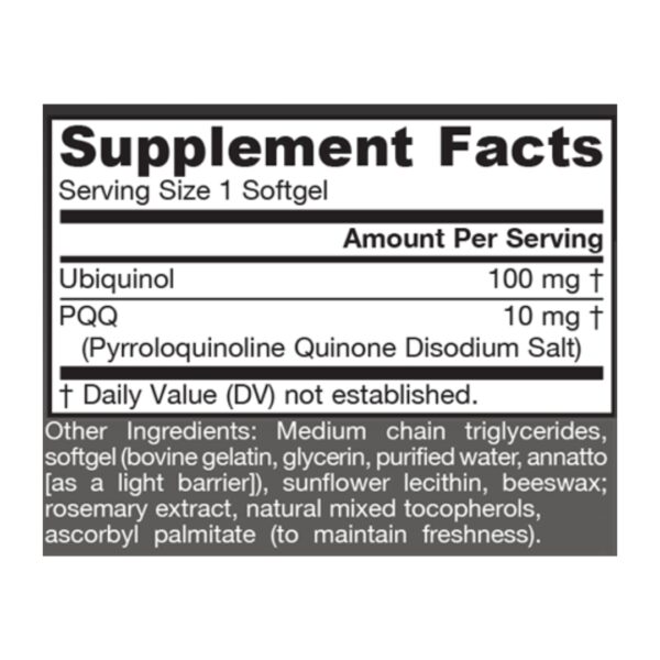 QH absorb® PQQ supplement facts
