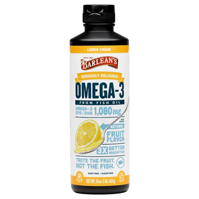 Seriously Delicious Omega 3 Fish Oil Lemon Creme