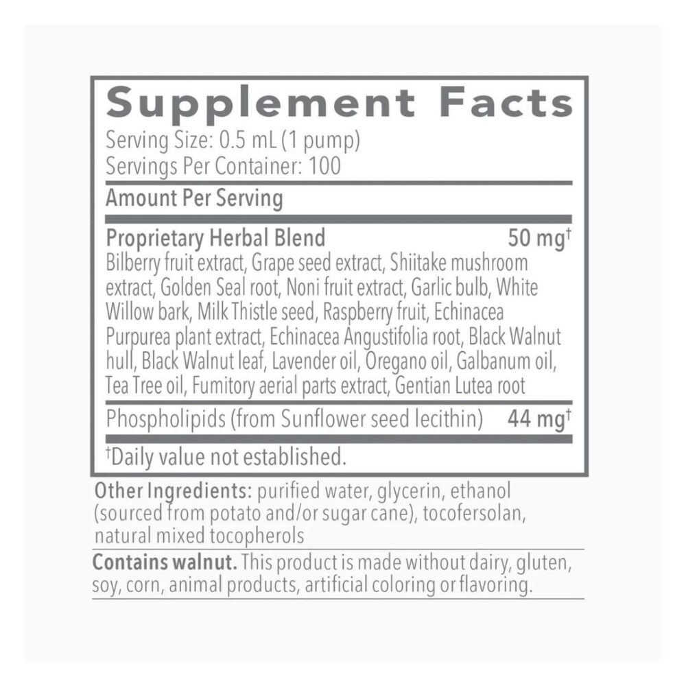 Biocidin®LSF supplement facts
