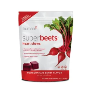 SuperBeets Heart Chews Pomegranate Berry
