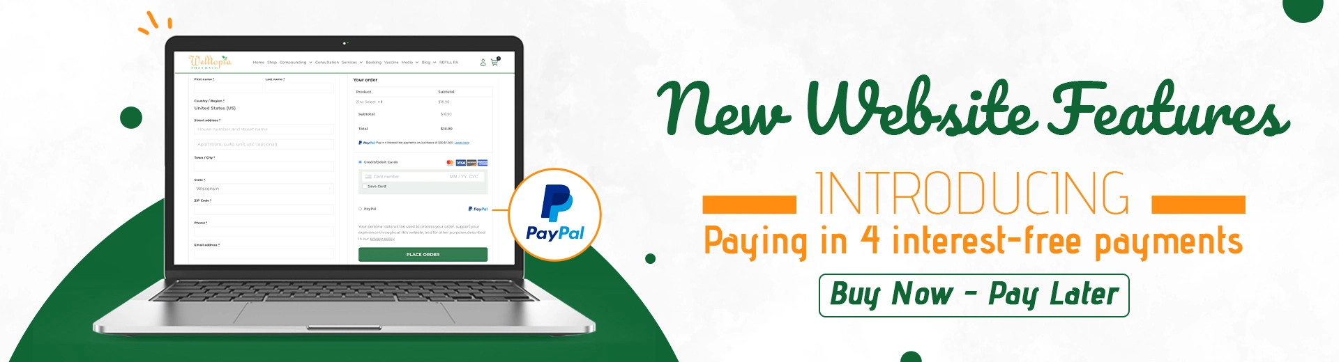 Welltopia Pharmacy Introduces PayPal's 'Buy Now, Pay Later' Feature
