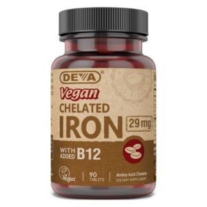Vegan Chelated Iron 29mg Product-Welltopia Pharmacy