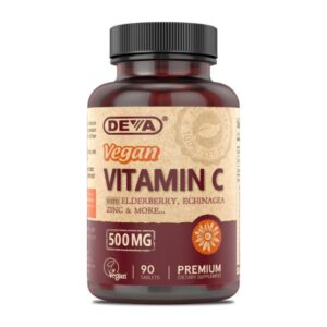Vegan Vitamin C 500mg + Elderberry Product-Welltopia Pharmacy