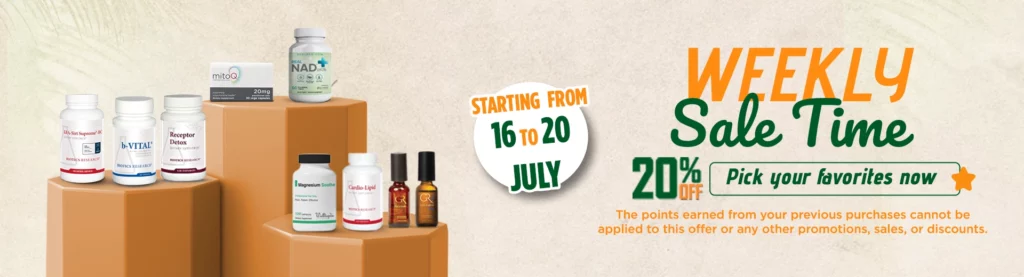 Weekly Sale – 20% Off Select Wellness Favorites July 16–20